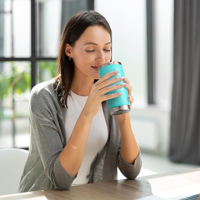 NOWWISH Gifts for Women, Birthday Coffee Tumbler, Inspirational Thank You GIfts for Her Women Mom Wife Mother-in-Law, Green 20oz