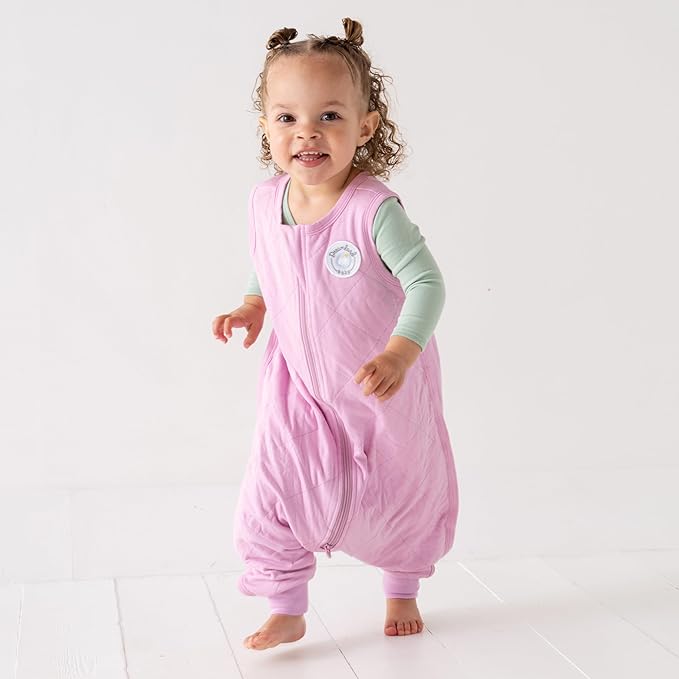 Dreamland Baby Toddler Sleep Sack with Feet, 1.0 TOG – Ultra Soft Viscose Wearable Blanket. Machine Washable, 2-Way Zipper.