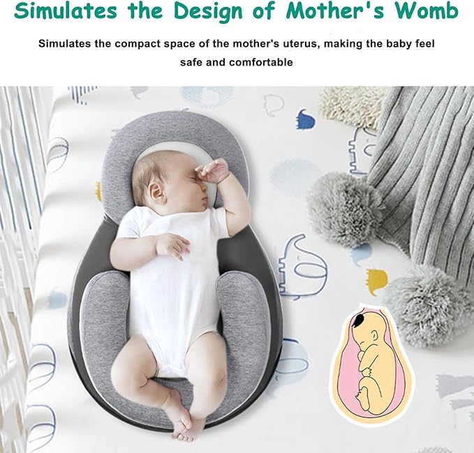 Baby Wedge Pillow for Newborn,Baby Feeding Support Pillow,Reflux Pillow for Baby,Reducing Spit-Up Nursing Pillow,Anti Reflux Newborn Feeding Pillow