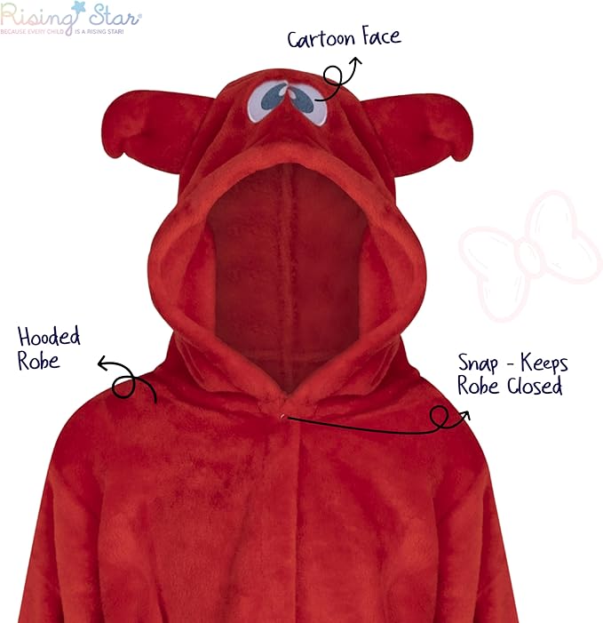 Rising Star Baby Toddler Robe Or Kids Robe for Girls and Boys - Kids & Baby Bath Robe Spa Set with Washcloth or Slippers