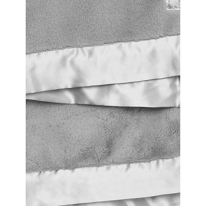 Little Giraffe Posh Mink Baby Blanket 29" x 35", Silver