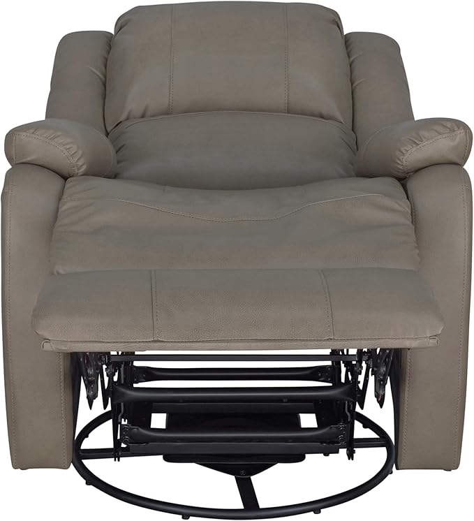 RecPro Charles Collection | 30" Swivel Glider RV Recliner | RV Living Room (Slideout) Chair | RV Furniture | Glider Chair (Putty, 1-Pack)
