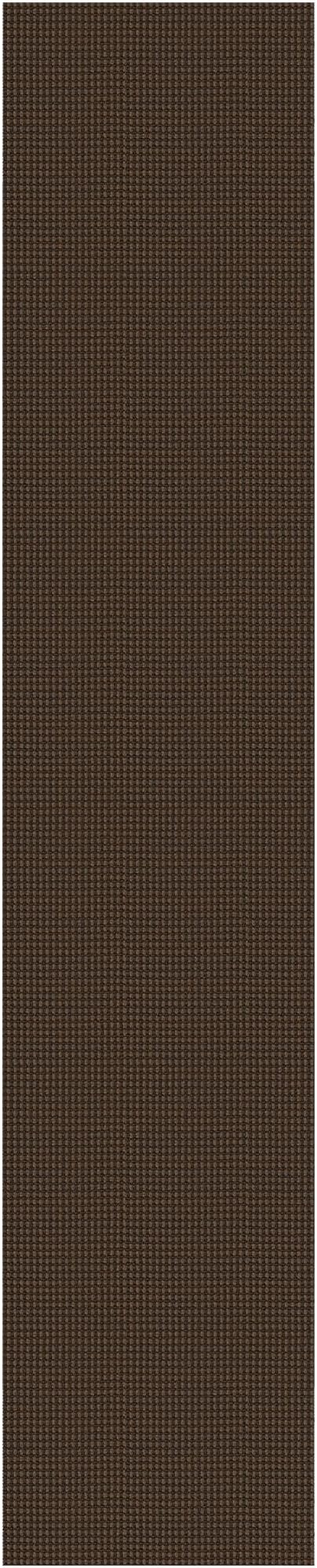 KOZYFLY Long Runners for Hallways 2x12 ft Washable Kitchen Runner Non Slip Rubber Backed Hallway Rugs Cotton Entryway Runner Rug Floor Carpet for Indoor Hall, Backdoor, Kitchen, Reddish Brown/Coffee