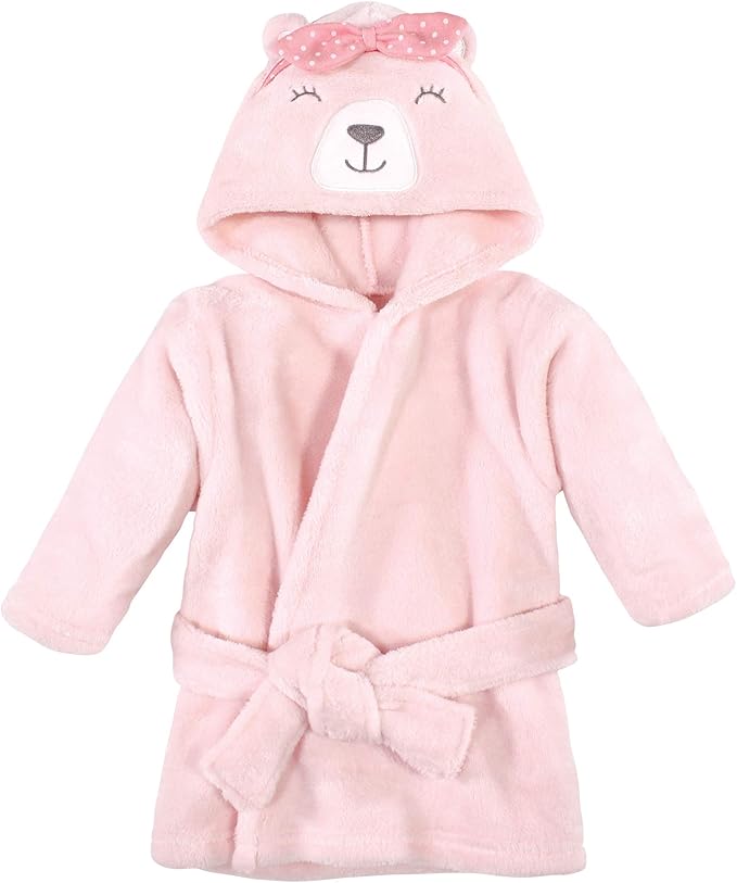 Hudson Baby Unisex Baby Plush Animal Face Bathrobe