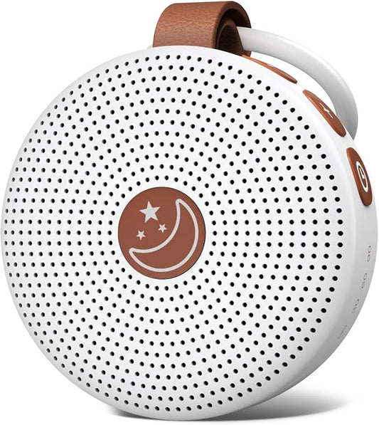 Brown Noise Machine Mini Sleep Sound Machine Portable Baby White Noise Machine with 30 Soothing Sounds for Kids Adults Auto-Off Timer 32 Volume Levels Rechargeable for Home Office Privacy and Travel