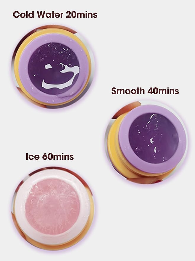 Smily Mia Ice Cream Cone Baby Teething Toys, Water-Filled Freezable Teether for Babies&Infants, Teething Relief for 0-18 Months, Not-Too-Cold-to-Hold Freezer Teether for 3-6 6-12Months, Peach Pink