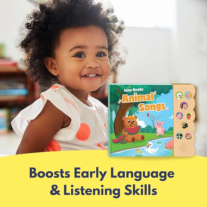 Animal Songs, Press and Play Song Book Nursery Rhymes, Button and Sound Module, Classic Nursery Rhymes and Animal Music
