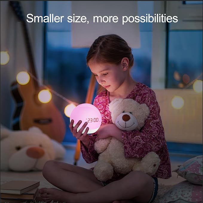 Ready to Rise Children's Sleep Trainer, Night Light, Alarm Clock, White Noise for Nursery or Soother, Toddler & Kids Bedroom (5nd Gen Upgrade)