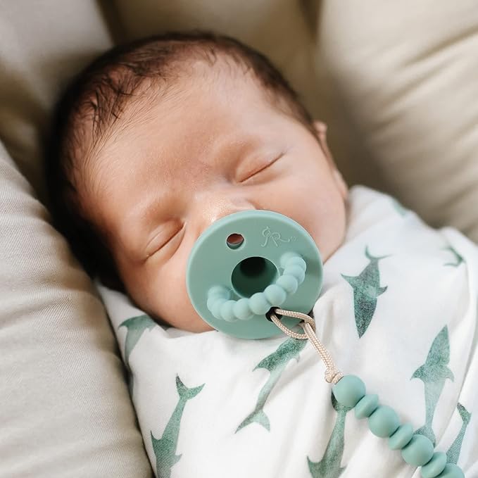 Ryan & Rose Cutie PAT Pacifier Teether (Stage 2, Seaglass)