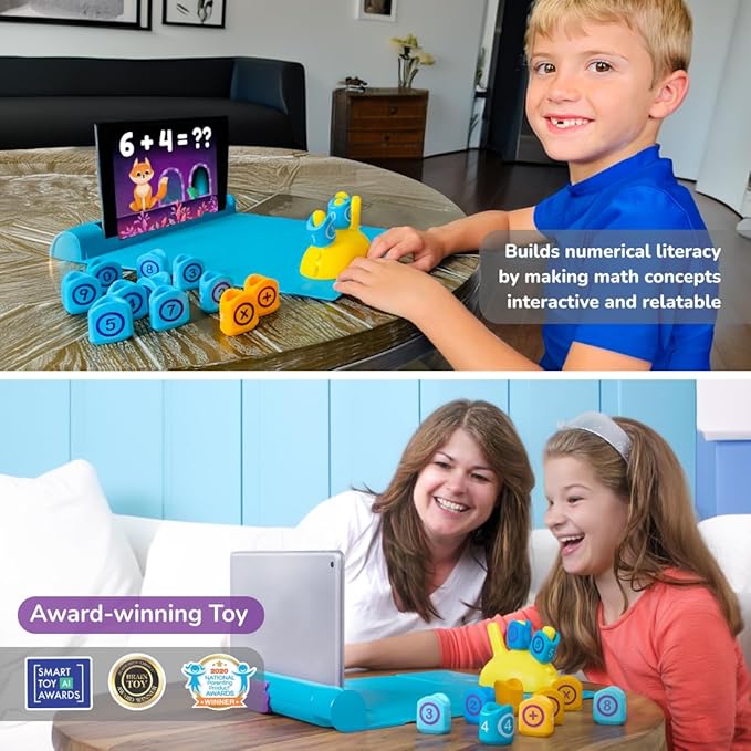 PlayShifu Math Games for Kids – Plugo Count | Tech-Powered Educational STEM Toy with Numbers & Operators | Fun Math Kit for Boys & Girls Ages 4–10 | Learning Gift for Children