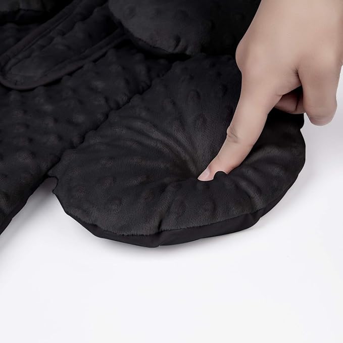 Pro Goleem Infant Car Seat Insert, Babybody Support for Toddler, Soft Minky Preemie Car Seat Insert, 2-in-1 Reversible, Perfect for Carseats, Strollers, Swings, Black
