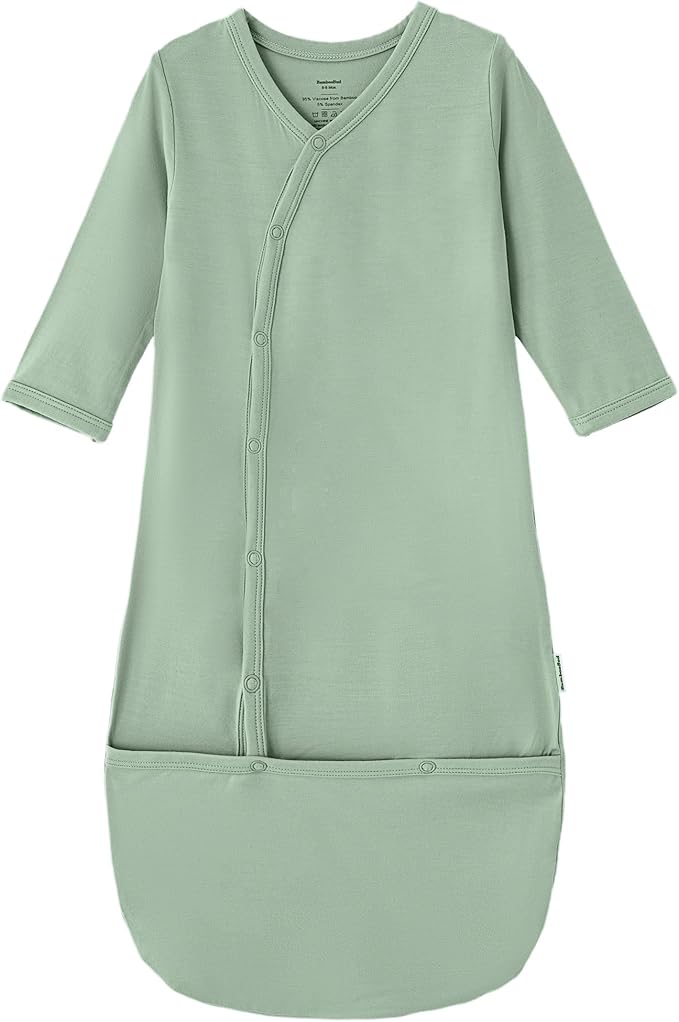 Baby Nightgowns Sleeper Gown Newborn Long Sleeve Pajama Gowns Unisex Viscose from Bamboo Infant Sleepwear