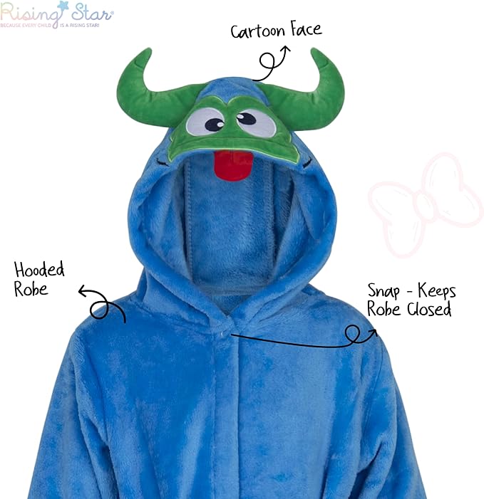 Rising Star Baby Toddler Robe Or Kids Robe for Girls and Boys - Kids & Baby Bath Robe Spa Set with Washcloth or Slippers