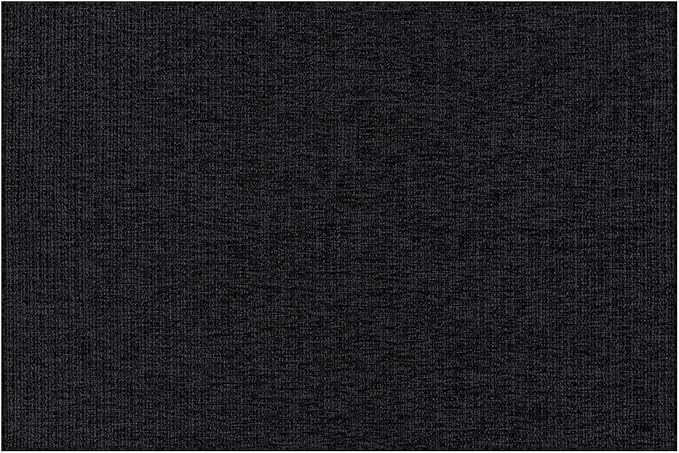Beverly Rug Easy Jute Entry Rug 2x3 Solid Washable Durable Outdoor Indoor Area Rugs for Living Dining Room Patio Office Stain Resistant Non Shedding Casual Indoor Outside Carpet 2 x 3 Dark Gray
