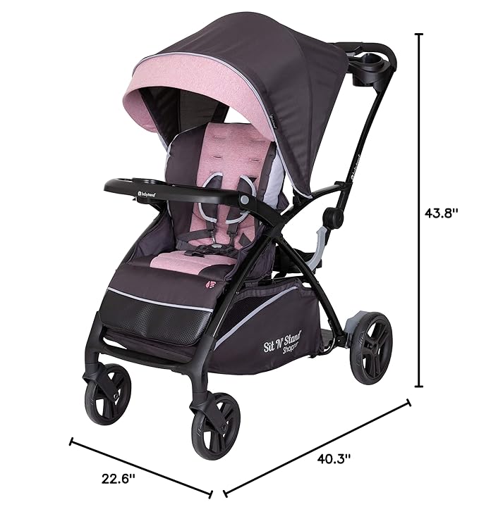 Baby Trend Sit N' Stand® 5-in-1 Shopper Stroller, Cassis