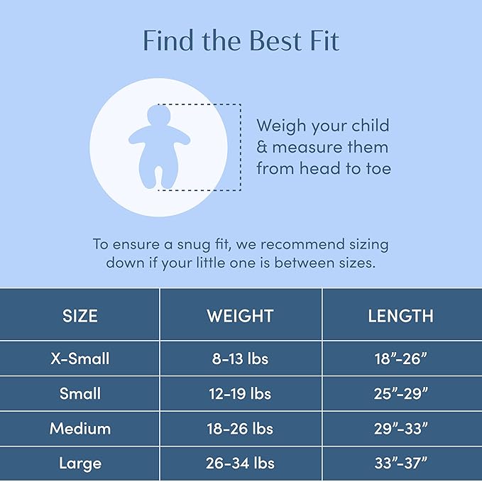 SleepingBaby EverSoft Zipadee-Zip Transition Swaddle - Roomy Wearable Blanket with Two Way Zipper - Viscose from Bamboo - Sunshine, X-Small (3-6 Month)