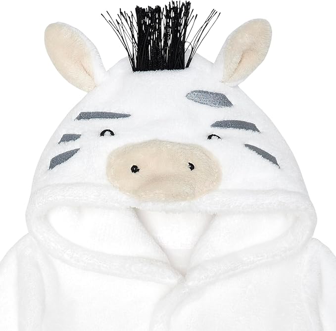 Gerber Unisex Baby Plushy Soft Hooded Animal Character Bathrobe