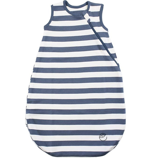 Ecolino Organic Cotton Baby Sleep Sack - 2-Way Zipper Baby Wearable Blanket - Toddler Sleeping Bag Sack - 18-36 Months - Deep Blue