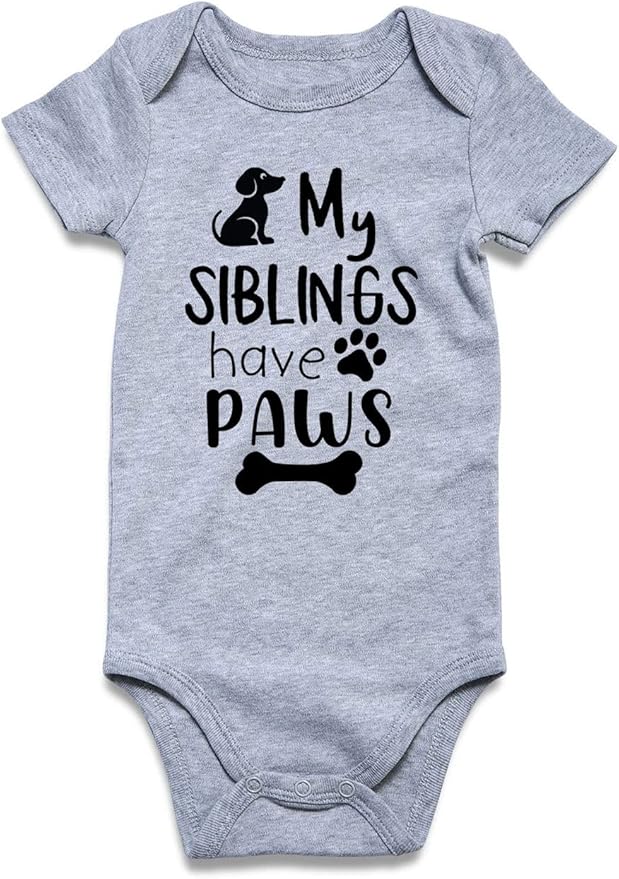 Funnycokid Baby Boys Girls Bodysuit Funny Newborn Romper Short Sleeve Infant Neutral Outfits Jumpsuit 0-12 Months