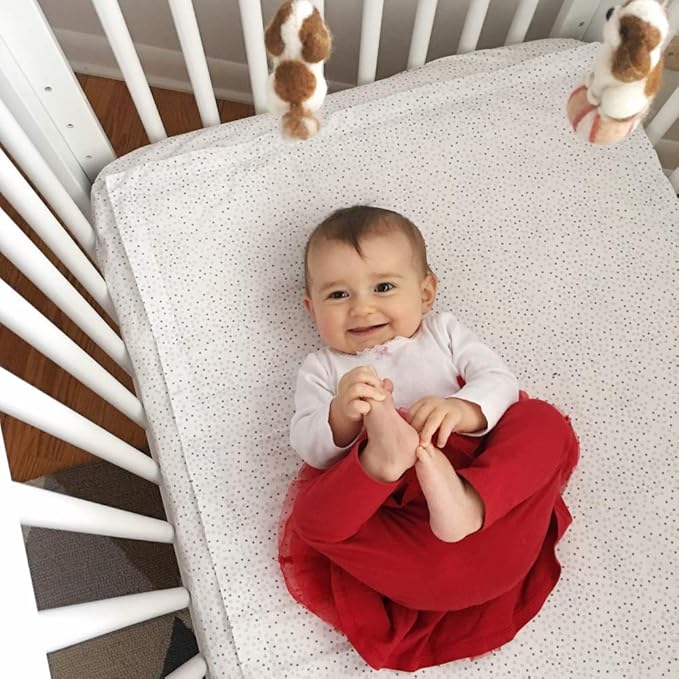 QuickZip Crib Sheet Set - Faster, Safer, Easier Baby Crib Sheets - Includes Deep Navy Wraparound Base & 3 Zip-On Crib Sheets – Deep Navy 100% Cotton - Fits All Standard Crib Mattresses