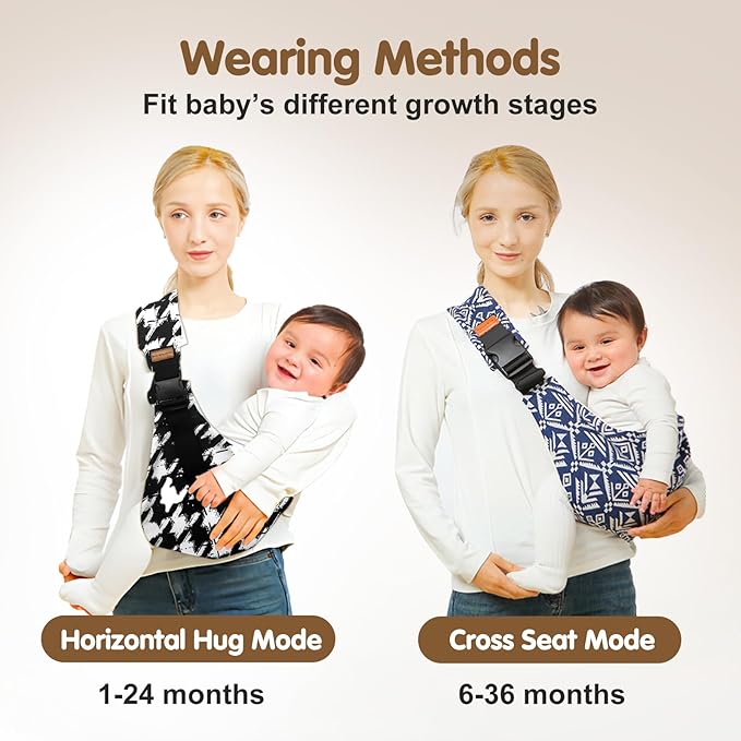 Baby Sling Carrier,Toddler Carrier, 2025 New Baby Sling,Portable and Lightweight Sling,Non-Slip Hip Seat Carrying 10-30lbs(Blue)