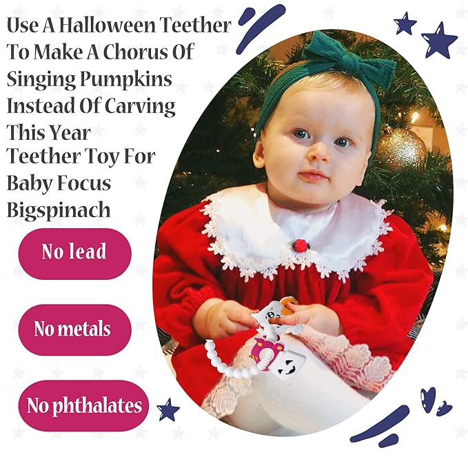 Ghost Teether and Cute Ghouls Ring Teether Halloween Activities for Toddlers, Preschoolers & Older Kids