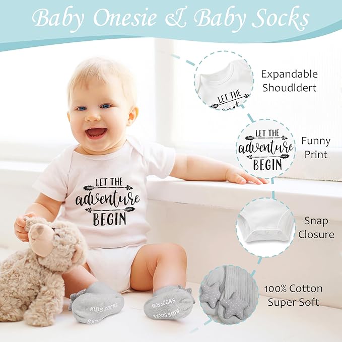 New Mom Gifts for Women, 9pcs Pregnancy Gifts for Expecting Mom, Cute Baby Gifts New Parents Gifts for Couples with Mom and Dad Mugs for Gender Reveal, Baby Shower, First Time Mom Gifts (Blue Gray)