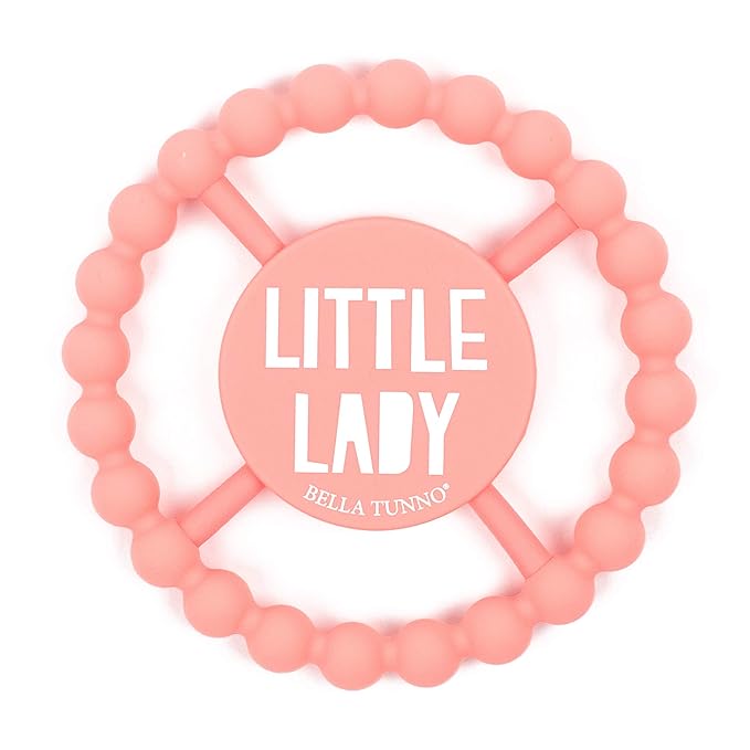 Baby Teether by Bella Tunno, Silicone Teethers for Babies 3-6 months, 6-12 months, Baby Toys, Pacifier, Teething Relief, Boys, Girls, Little Lady