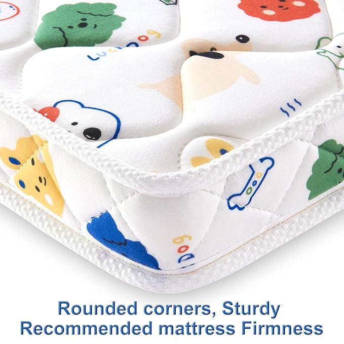 Premium Crib Mattress and Toddler Mattress 52" x 27.6" x 5",Firm,Breathable Hypoallergenic for Standard Cribs and Toddler Bed