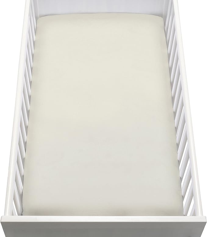 Newton Baby Organic Fitted Crib Sheets (2-Pack) - Ultra-Breathable and Ultra-Soft, 100% Organic Muslin Cotton, Oatmeal, Fits All Standard Cribs