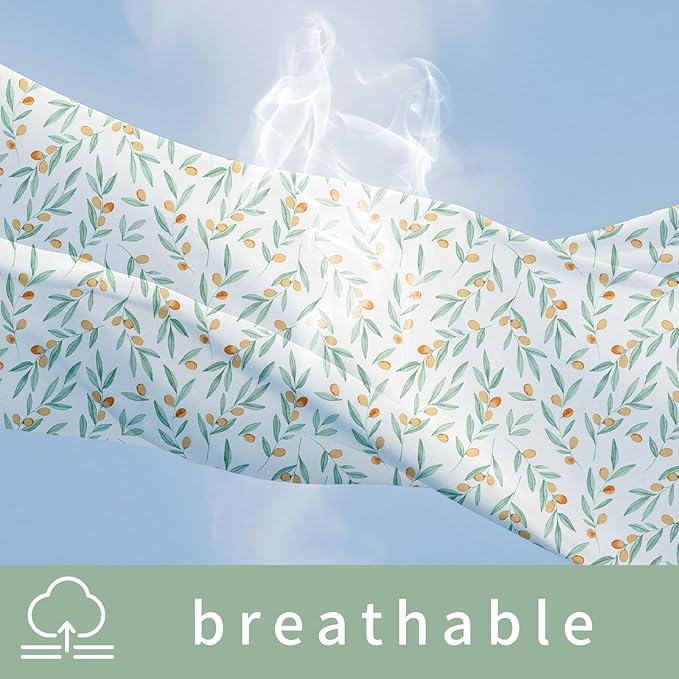 Muslin Swaddle Blankets for Baby Boys and Girls,3 Pack Breathable Soft Receiving Blanket,Large 43.3X 43.3 inches,Newborn Essentials Must Haves (Leaves)