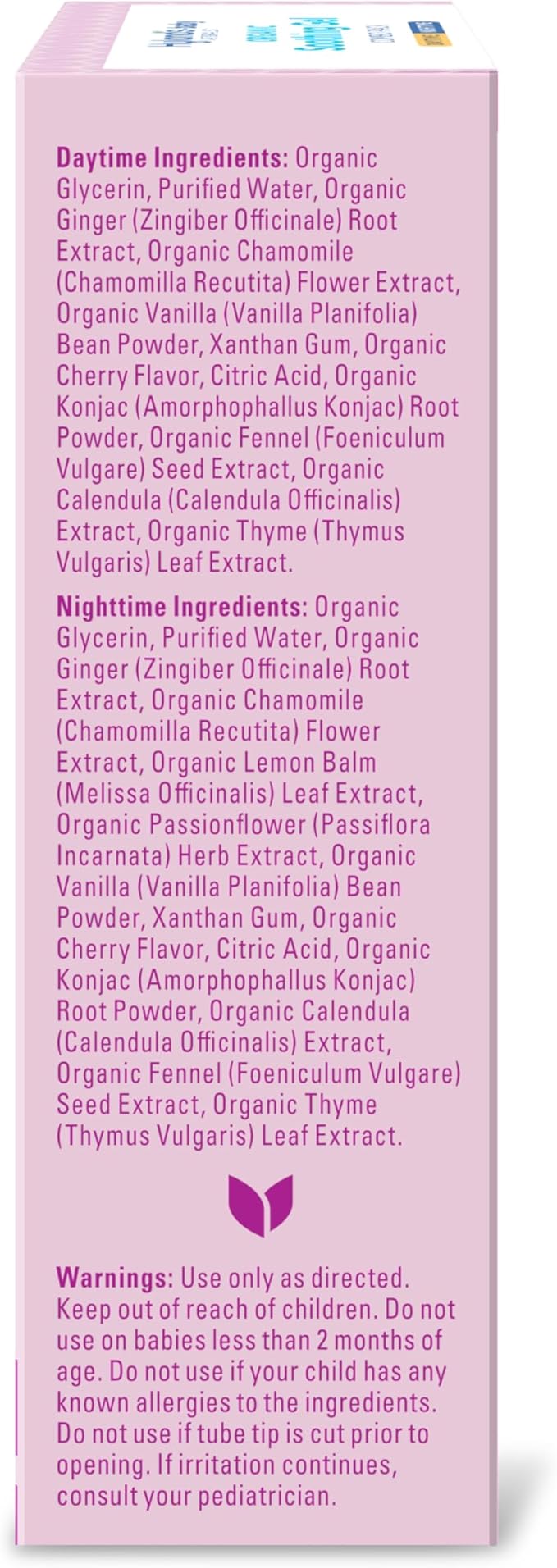 Hyland's Baby Organic Day and Night Soothing Gel Combo Pack, Cooling Gel for Oral Discomfort, Easy-to-Apply, Ages 2 Months and Up, 1.06 Ounce (2 Tubes of 0.53 oz.)