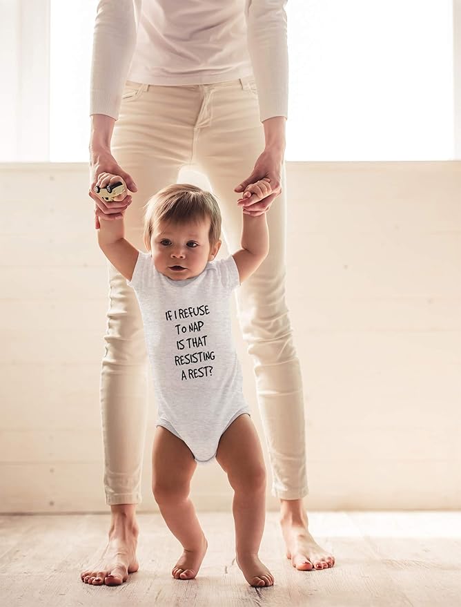 CBTwear If I Refuse To Nap Is That Resisting Baby Bodysuit Adorable Boy Girl Romper Clothing