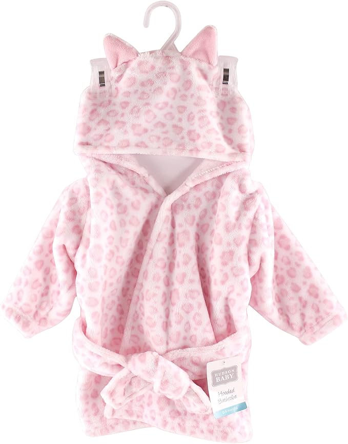 Hudson Baby Unisex Baby Plush Animal Face Bathrobe
