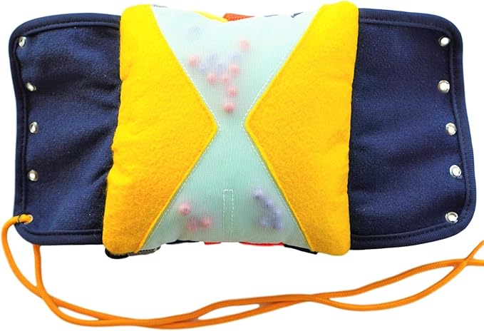 SENSORY4U Buckle Pillow Sensory Fine Motor Development Toy Activity Plushie - OT Therapy Tool Threading Counting Colors Latches Sorting Skills in One - 2nd Edition