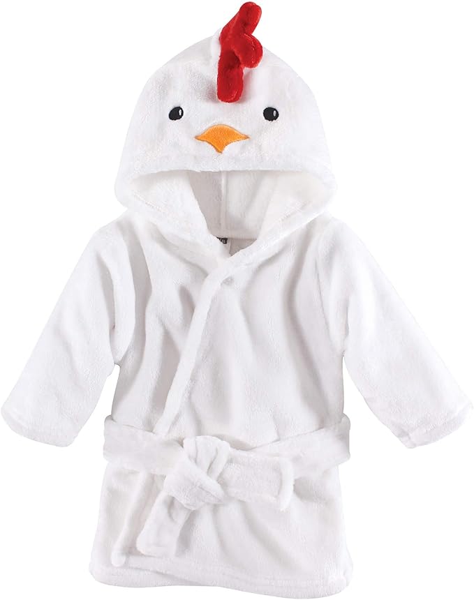 Hudson Baby Unisex Baby Plush Animal Face Bathrobe