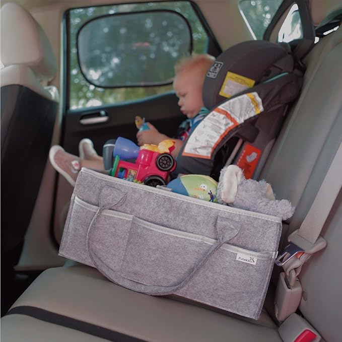PUTSKA Baby Diaper Caddy Organizer Nursery Basket Set Baby Basket Gift Registry Baby Shower List Baby Must Haves Essentials Neutral Baby Stuff For Newborn