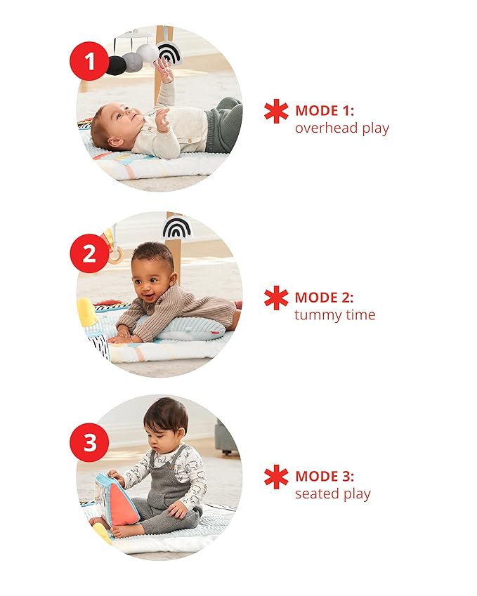 Skip Hop Baby Play Gym Montessori Inspired, Infant Playmat, Discoverosity