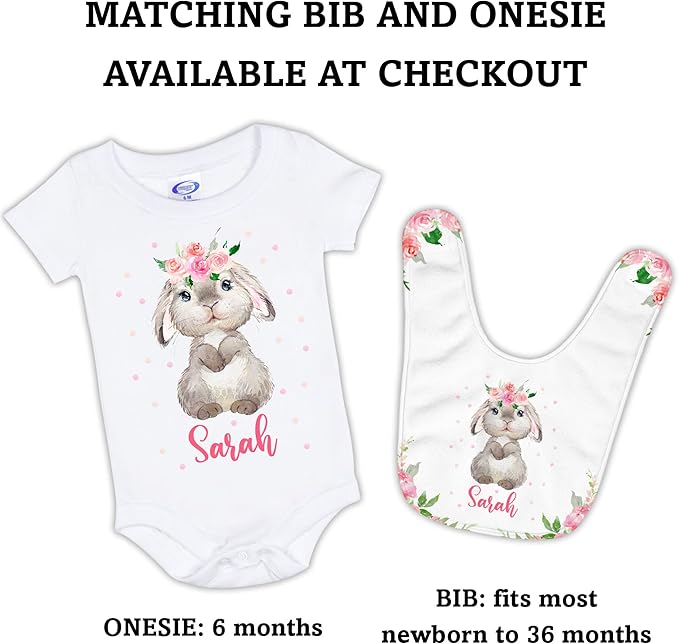 Arteaga Personalized Bunny Blanket for Girls, Customized Baby Blanket for Newborns, King Size