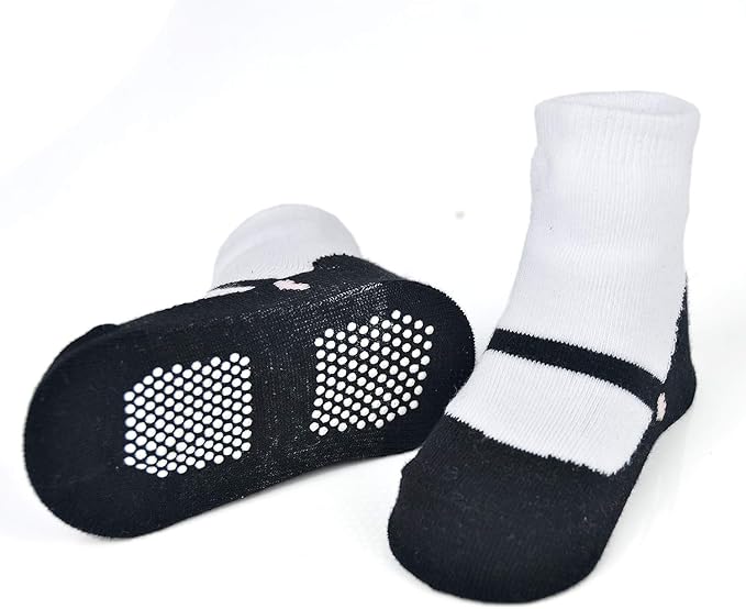EPEIUS Unisex Baby Girls Boys Non-Slip Socks (Set of 6)