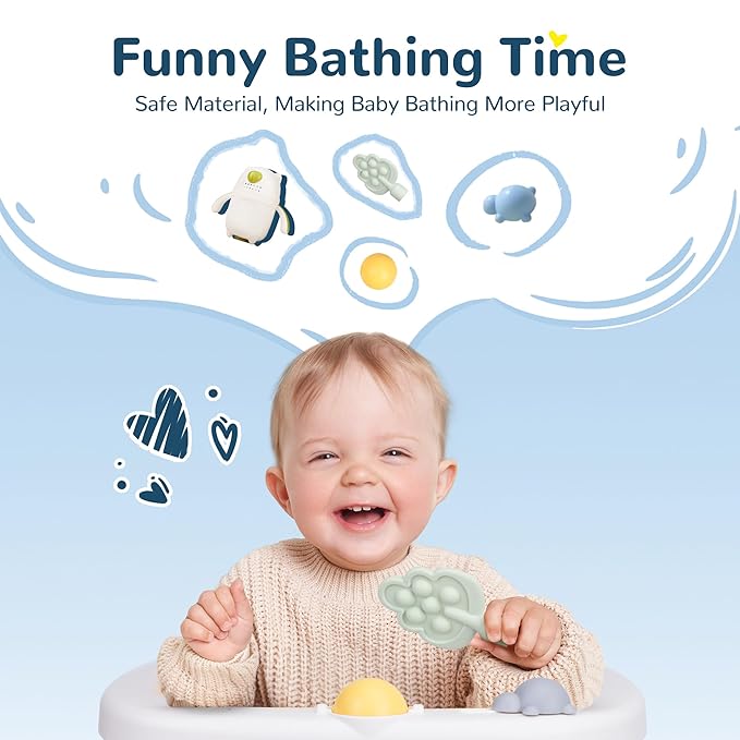Coldew Baby Bath Seat for Babies 6 Months & Up, Non-Slip Toddler Bath Seat for Baby Sitting Up, Safe Baby Bath tub Seat with Suction Cups, Soft Cushion, Baby Bath Chair Gray