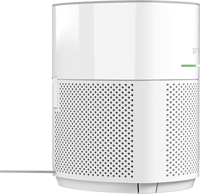 GermGuardian Airsafe+ HEPA Air Purifier for Home, Large Rooms Up To 1043 Sq. Ft. with HEPA Air Filter, UV-C Light & Air Quality Sensor, AC3000W, White