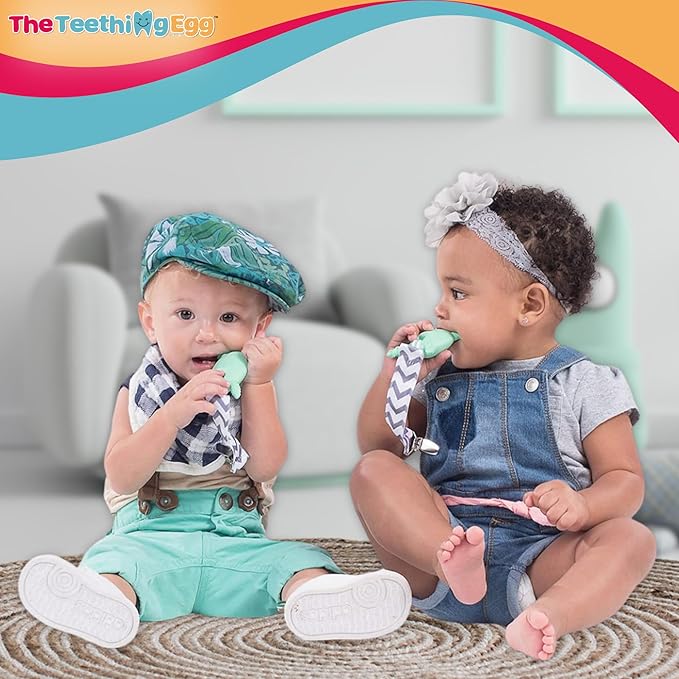 The Official Molar Magician Baby Teether - Freezable Molar Teething Toy for Baby, Infant & Toddler - Made in The USA - Sensory Toy 3-12, up to 18 Months, Mint