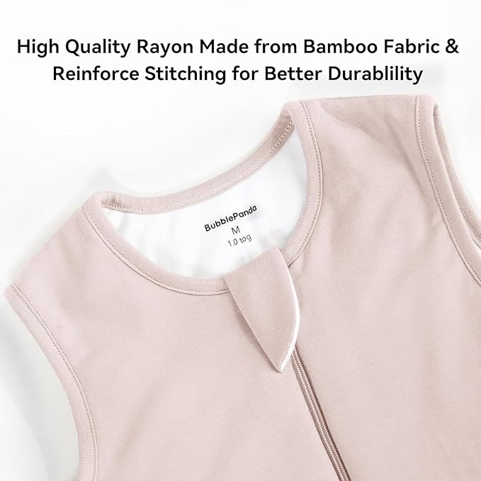 BubblePanda Rayon Made From Bamboo Toddler Sleep Sack with Feet 12-24 Months 2.5 Tog Winter Ultra Soft Warm Baby Sleep Bag Walker 1t-2t Quilted Thick Wearable Blanket with Legs 2-Way Zipper