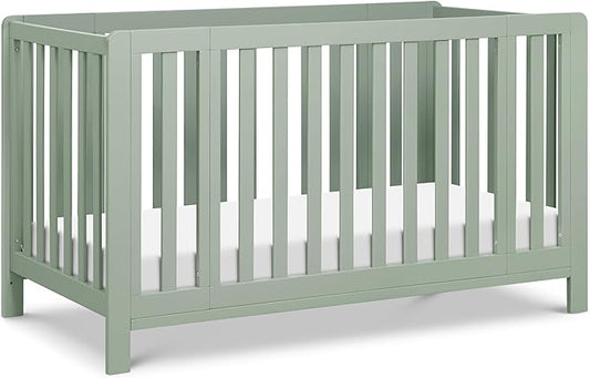 Carter's by DaVinci Colby Grow 6-in-1 Convertible Crib - Portable Bassinet, Full-Size Baby Crib w/Removable Wheels, Toddler Bed, Junior, Full-Size Bed, GREENGUARD Gold Certified, 4 Adjustable Heights