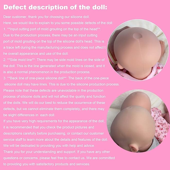 Realistic 18inch Full Silicone Baby Dolls, Real Life Handmade Painted Silicone Reborn Baby Doll Bettie