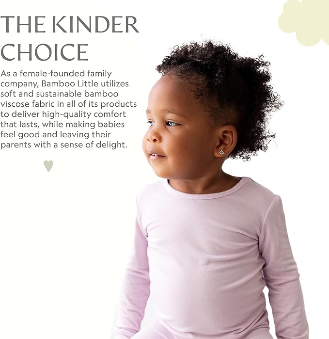 Toddler Pajamas – 95% Bamboo Viscose, 5% Spandex – Soft, Breathable Long-Sleeve Pajama Set for Kids, Sleepwear, Imported