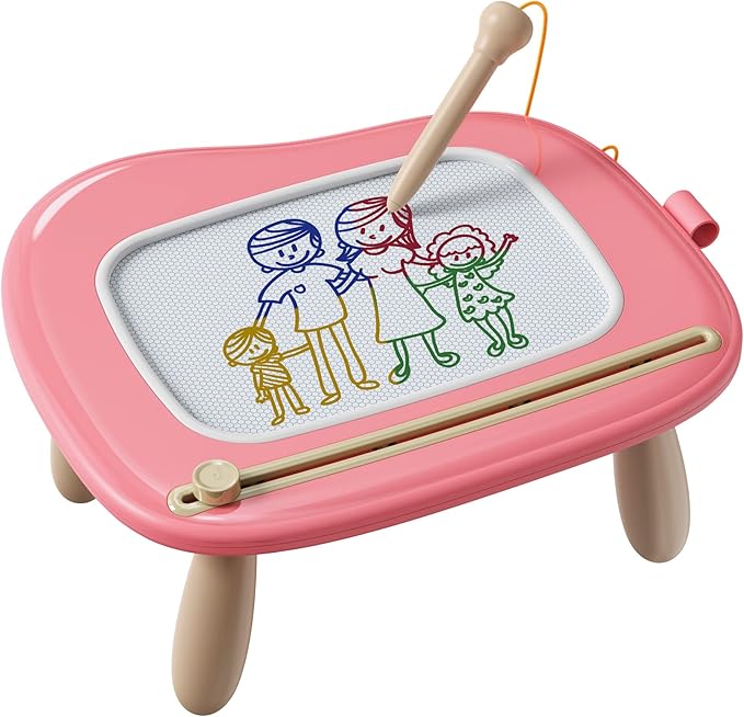 Kikapabi Magnetic Drawing, Doodle Board for Toddlers Age 1-2, Writing Board, Preschool Learning and Educational Toys for 1 2 3 Years Old Girl Boy, Gift for Birthday Christmas New Year