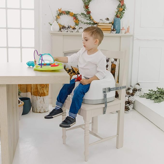 Bumbo 3-in-1 Multi-Seat for 6 to 36 Months, Travel Baby Feeding & Play Floor Seat, All-in-One Portable Booster with Tray & Toddler High Chair, Powder Blue
