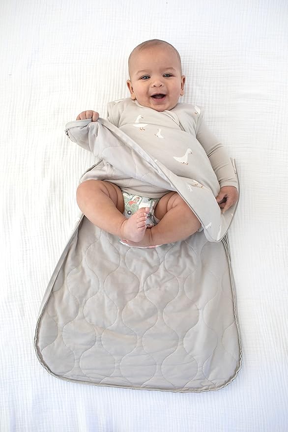 GUNAMUNA günamüna Unisex Baby, Toddler Wearable Blanket, Sleeping Bag Bamboo Rayon, Sleep Sack with Diaper Zipper, 2.6 TOG